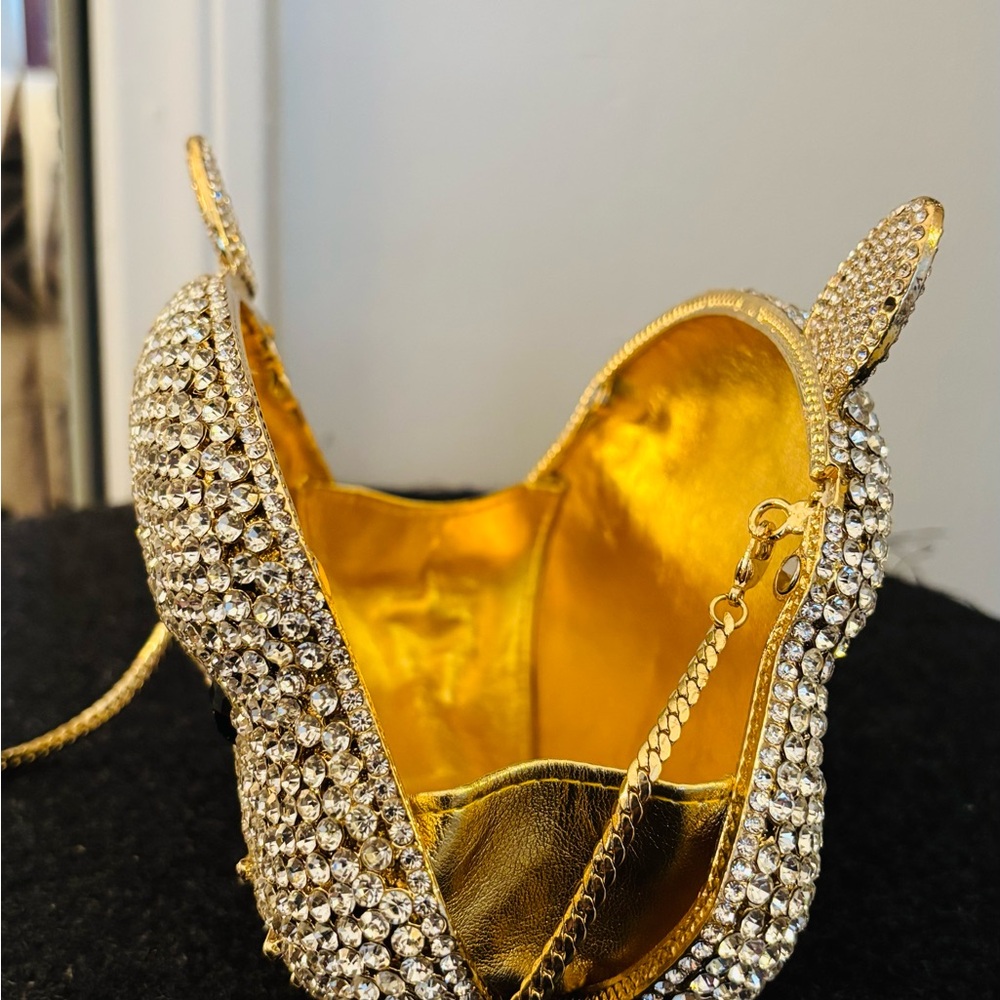 Rhinestone Cat Face Evening Bag - Picture 8 of 9